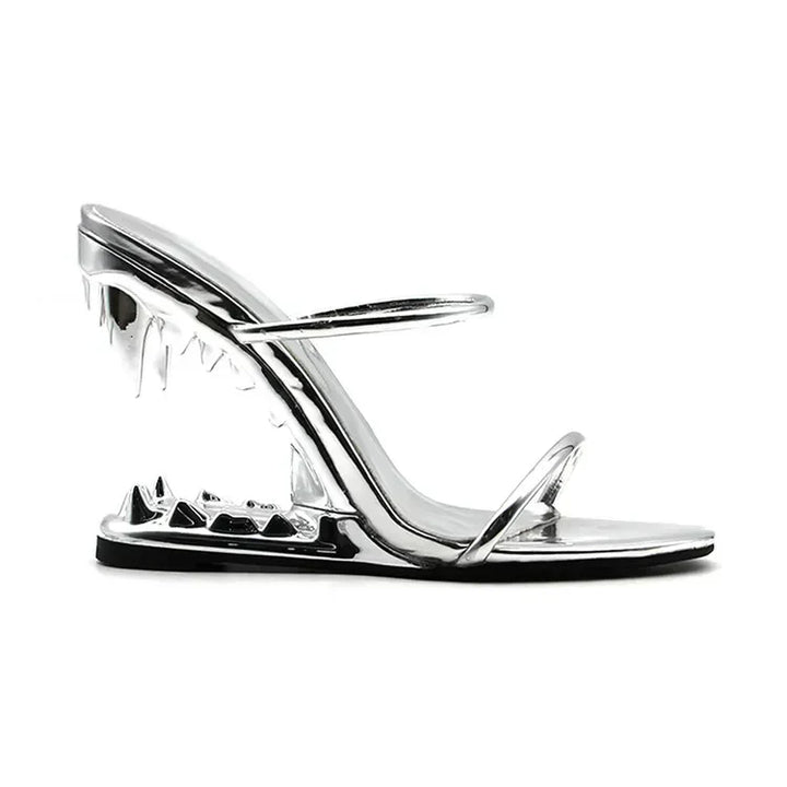 Women's Tiger Heel Slingbacks - Bold Evening Statement