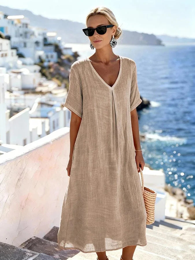 Women's Relaxed Flowing Maxi Dress - Summer Essential