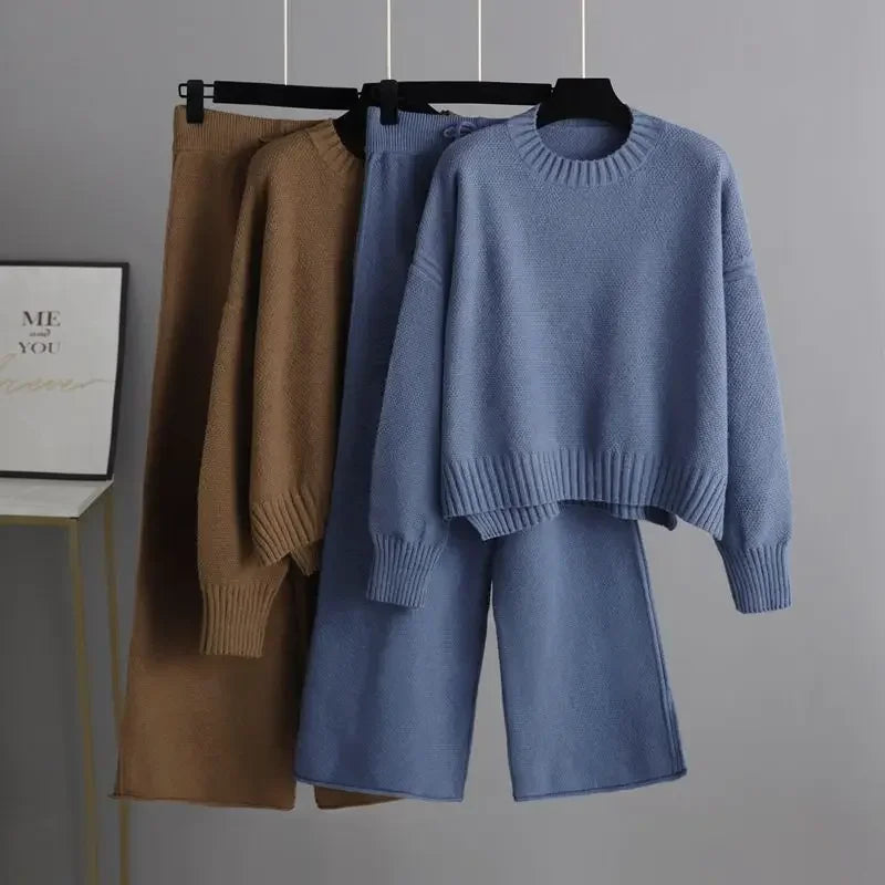 Women's Knit Two-Piece Set – Cozy Comfort for Everyday