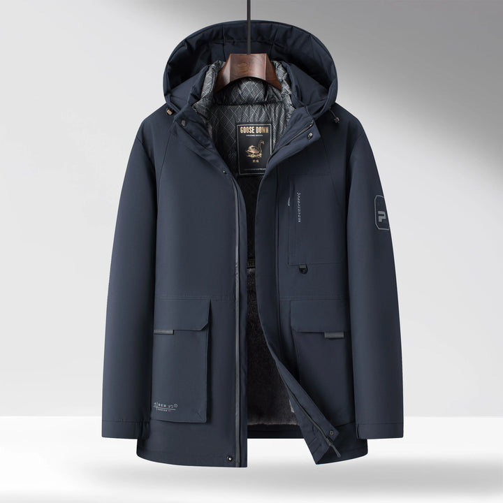 Men's Down Parka – Insulated Hooded Winter Coat
