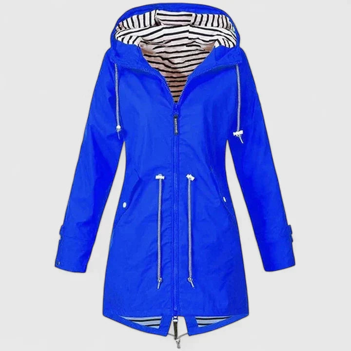 Women's Hooded Rain Jacket - Everyday Weather Protection