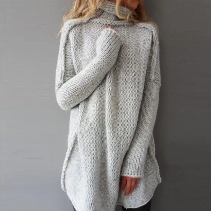 Women's Classic Turtleneck Pullover Sweater – Cozy & Chic