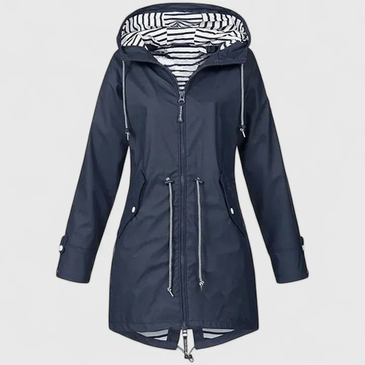 Women's Hooded Rain Jacket - Everyday Weather Protection