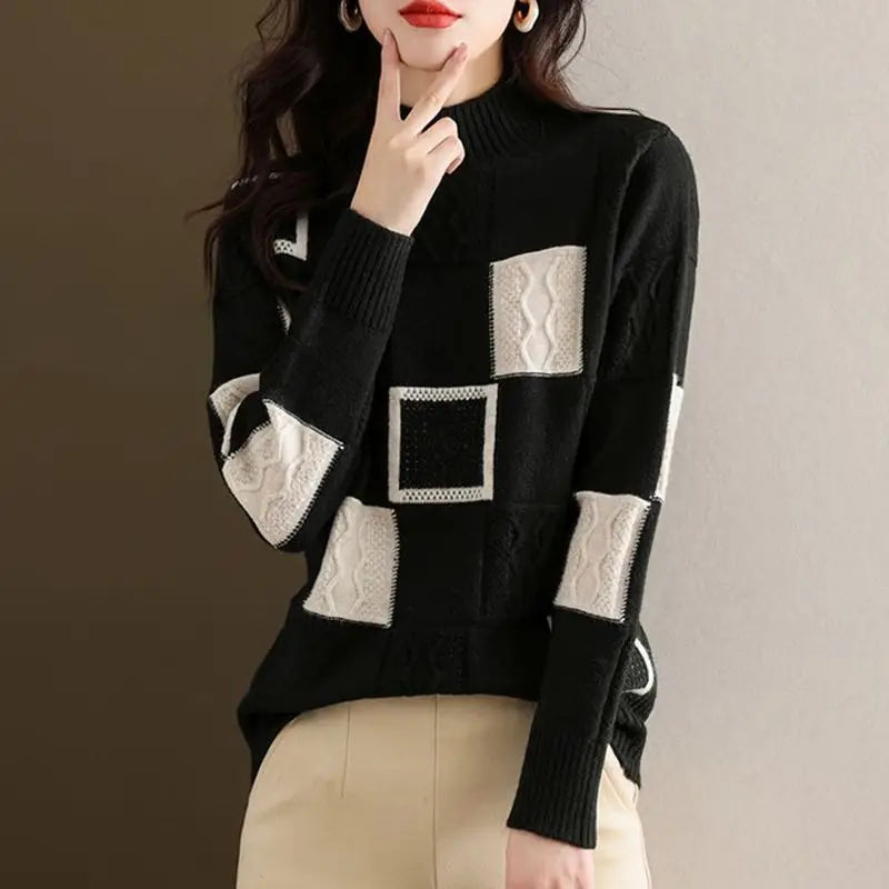 Mélange Knit Sweater