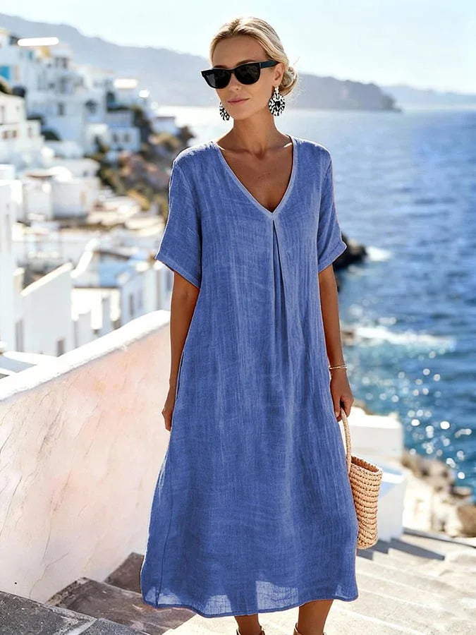 Women's Relaxed Flowing Maxi Dress - Summer Essential