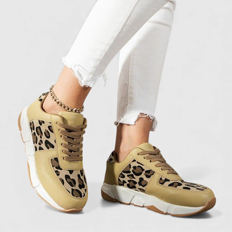 Women's Leopard Print Comfort Shoes - Elegant Pain-Free Walking