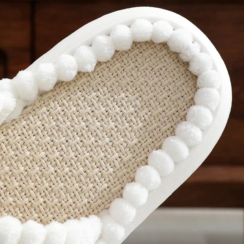 Women's Lush Mellowz Linen Slippers - Soft & Supportive