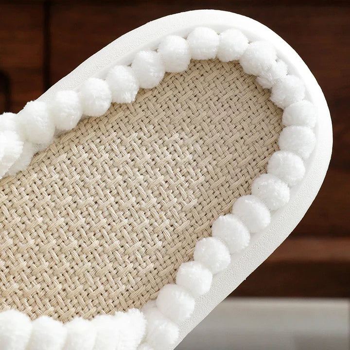 Women's Lush Mellowz Linen Slippers - Soft & Supportive