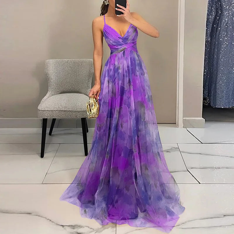 Women's Floral Maxi Dress - Effortless Beauty for Every Occasion
