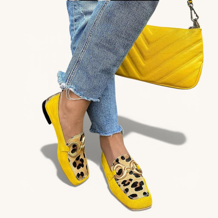 Women's Animal Print Loafers - Elegant Everyday Comfort