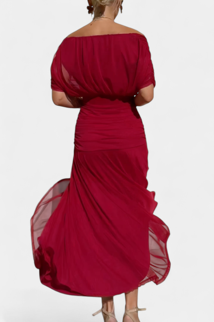 Women's Long Floral V-Neck Dress – Effortlessly Elegant