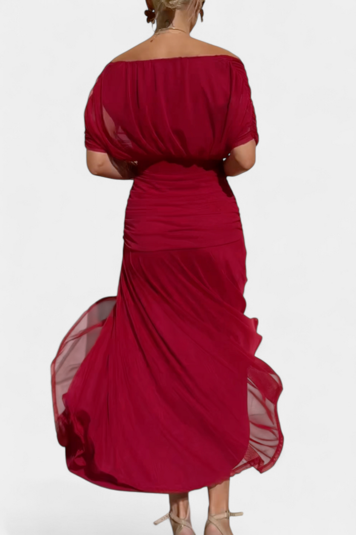 Women's Long Floral V-Neck Dress – Effortlessly Elegant