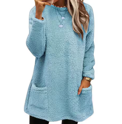 Women's Cozy Relaxed Pullover Tunic - Everyday Warmth and Comfort