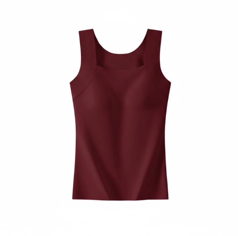 Women's Built-In Bra Support Tank Top – Wireless Comfort Vest – view 3