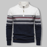 Men's Everest Cable Knit Quarter Zip Jumper – Alpine Warmth