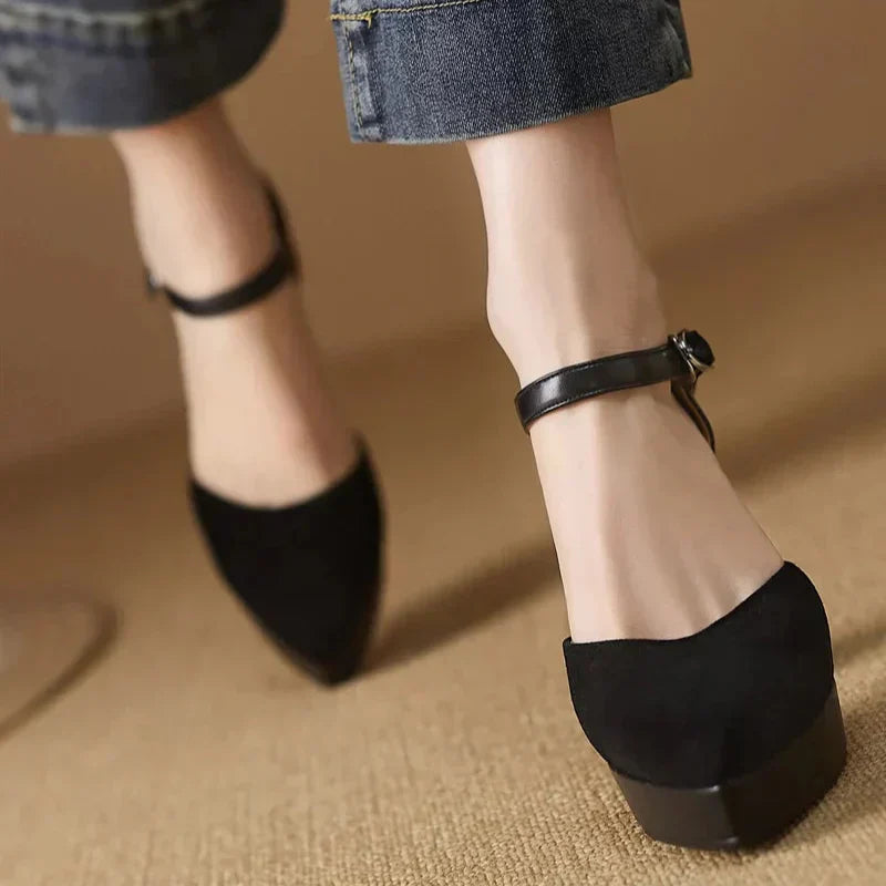 Women's Ankle-Strap Pumps - Elegant Everyday Heels
