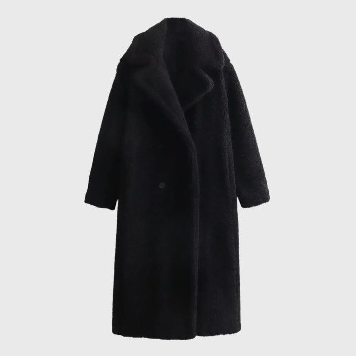 Women's Teddy Coat - Cozy and Chic Double-Breasted