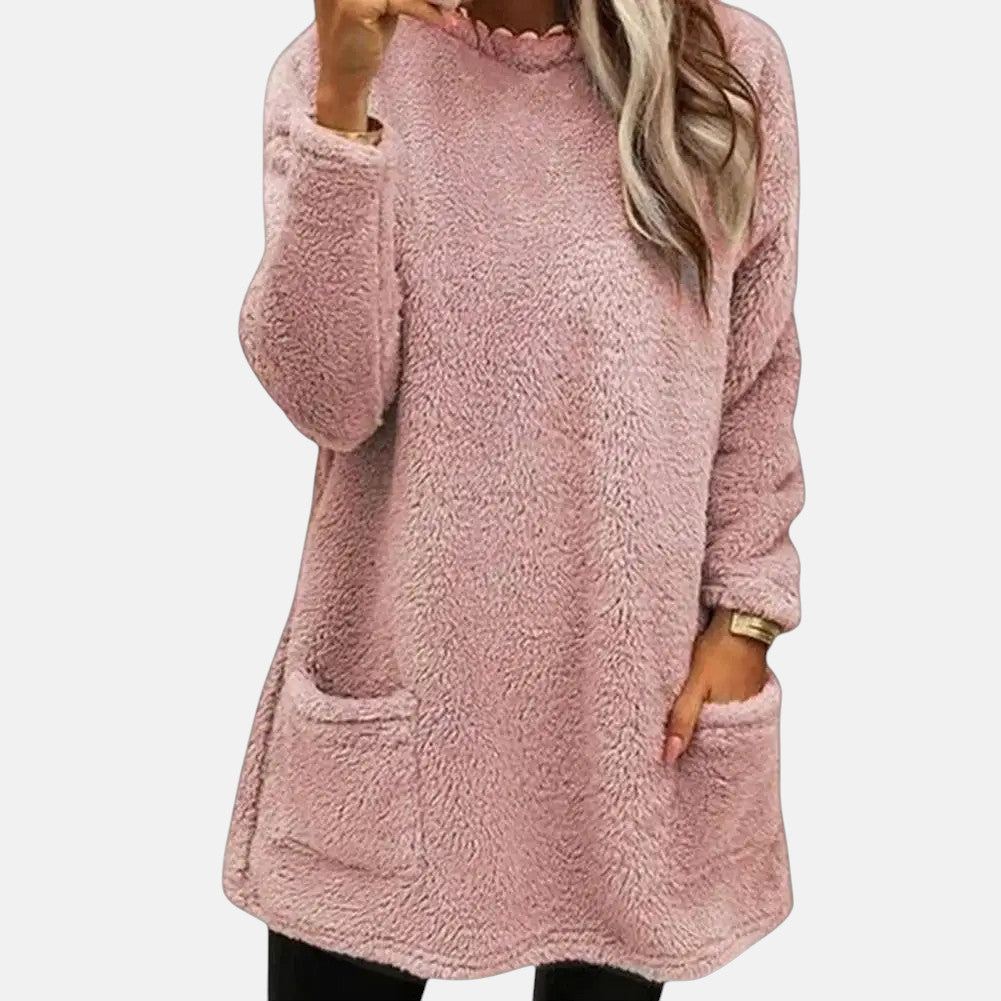 Women's Isabel Fleece Long Sweatshirt - Everyday Comfort