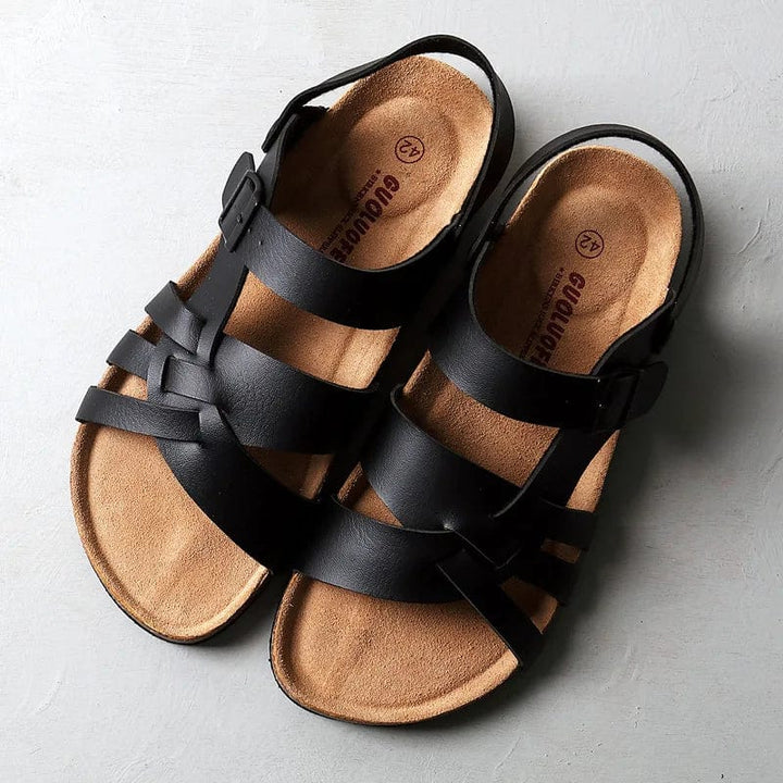 Women's Premium Leather Sandals - All-Day Comfort & Support