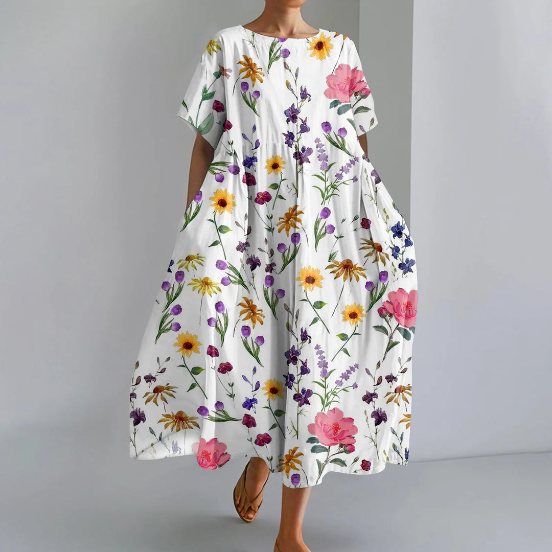 Women's Floral Maxi Dress - Lightweight & Breezy for Summer