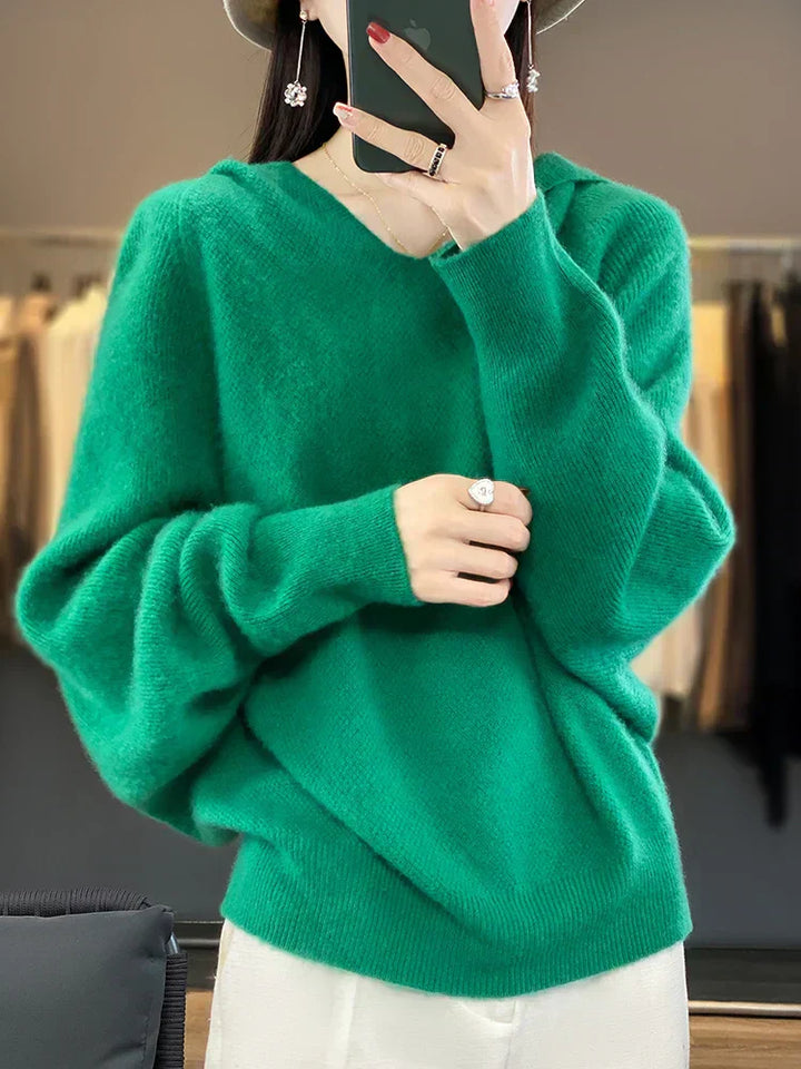 Women's Soft Hooded Sweater - Cozy Layer for Everyday