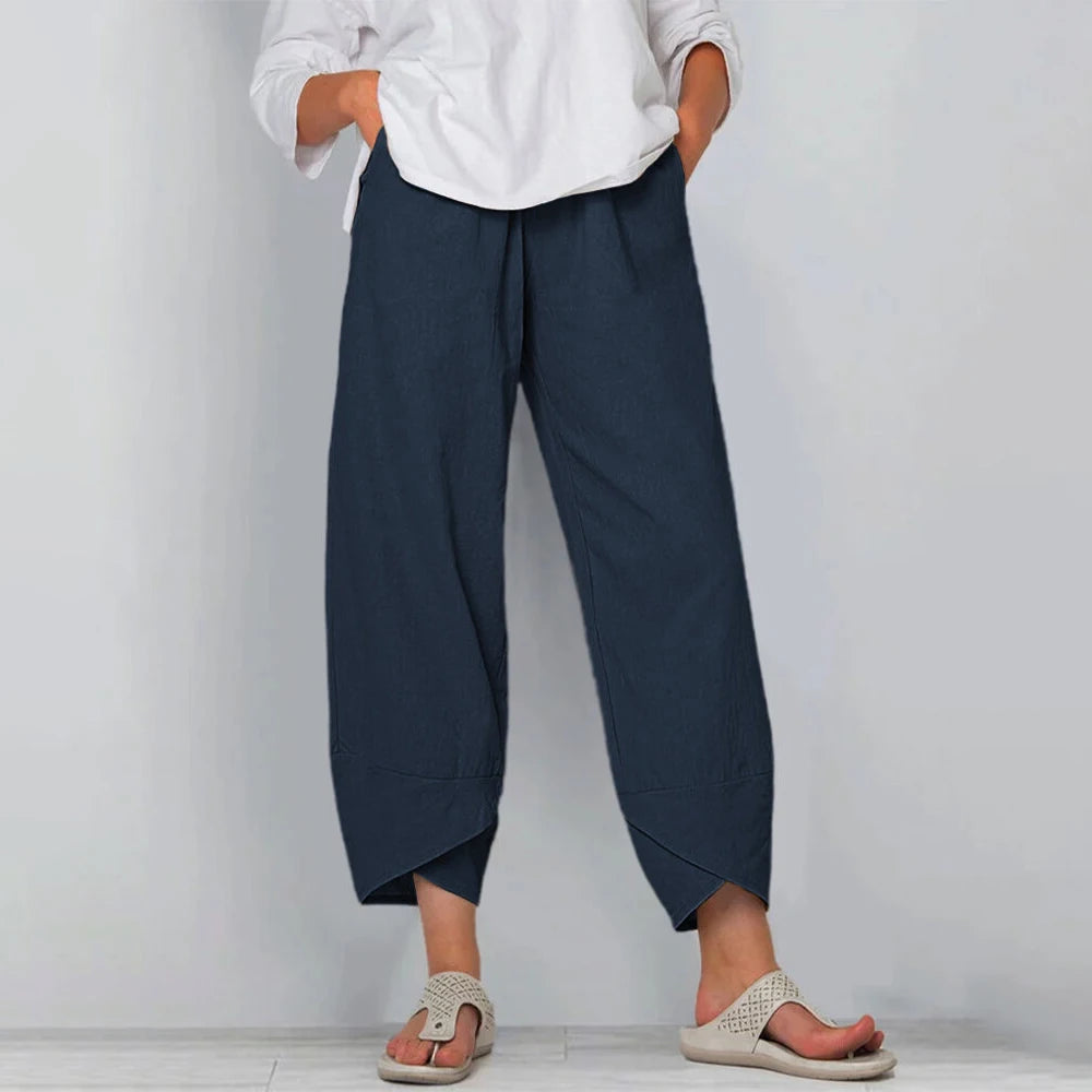 Women's Wide Leg Pants - Effortless Elegance with All-Day Comfort