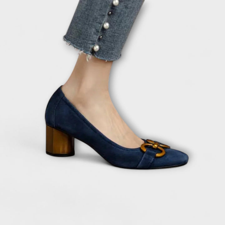 Women's Mathilda Leather High Heels - All-Day Comfort