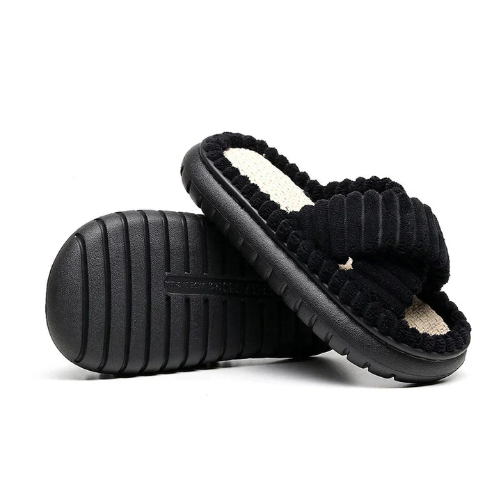 Women's Lush Mellowz Linen Slippers - Soft & Supportive