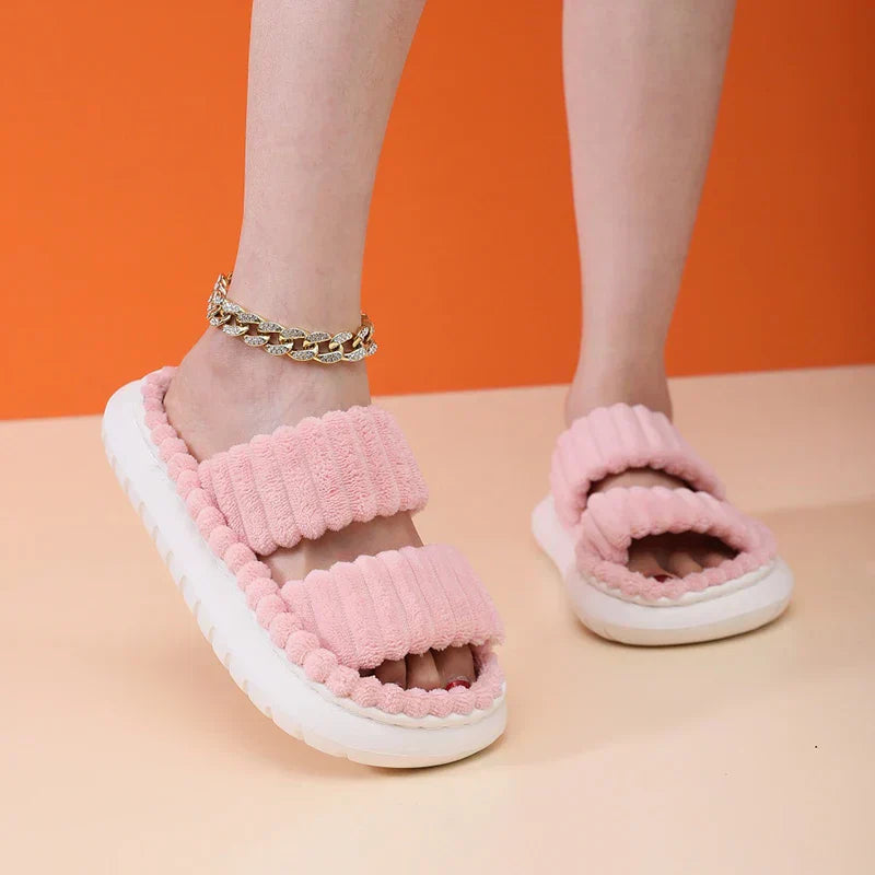 Women's Lush Mellowz Linen Slippers - Soft & Supportive
