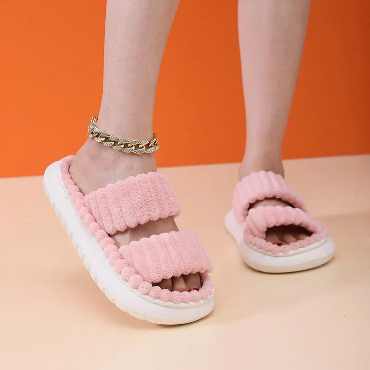 Women's Lush Mellowz Linen Slippers - Soft & Supportive