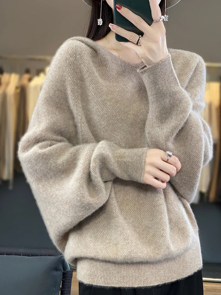 Women's Soft Hooded Sweater - Cozy Layer for Everyday