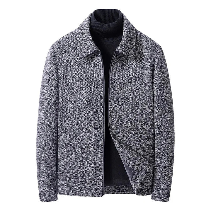 Men's Twill Jacket – Padded Zip-Up Layer for Cool Days