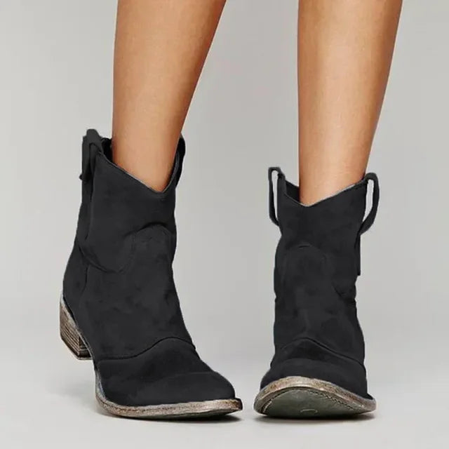 Women's Camellia Cowboy Ankle Boots - Everyday Western