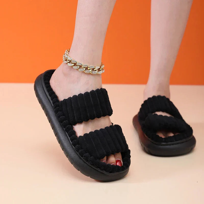 Women's Lush Mellowz Linen Slippers - Soft & Supportive
