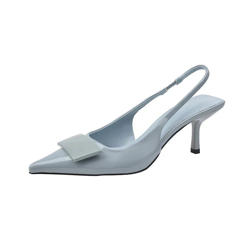 Women's Slingback Kitten Heels - Polished Office & Evening Style