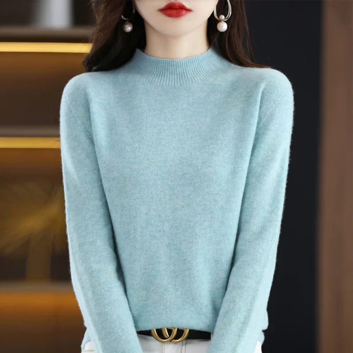 Women's Merino Wool Cashmere Blend Sweater - Soft & Warm