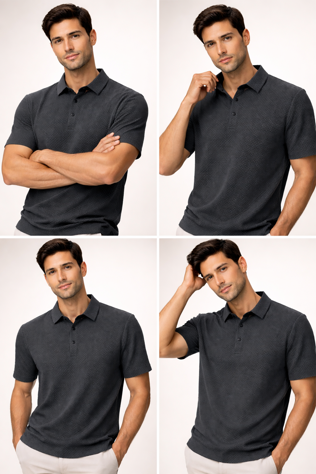 Milano — Men's Ultra-Comfortable Textured Polo