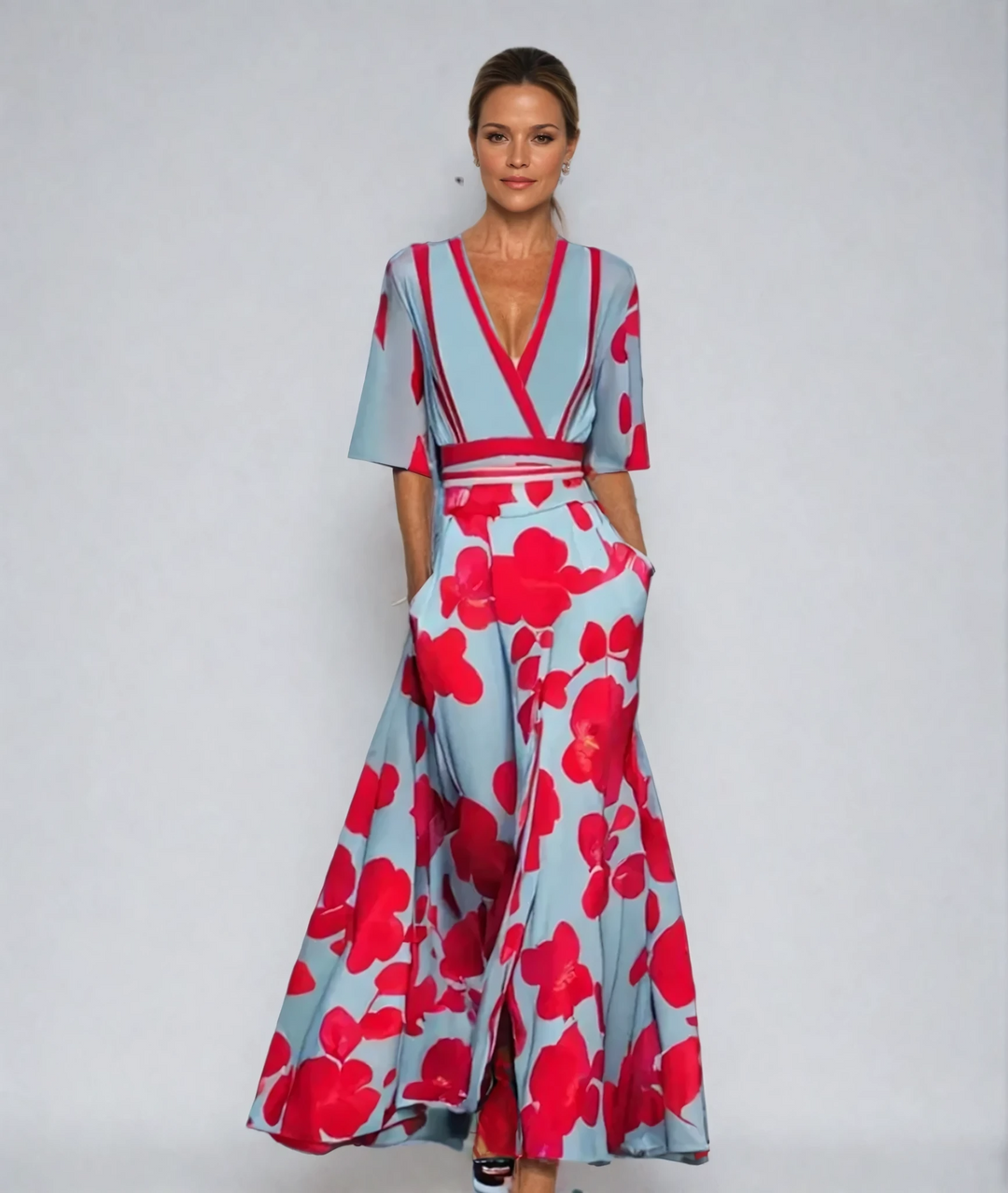 Women's Elegant Floral Dress - Effortless Day to Night Style