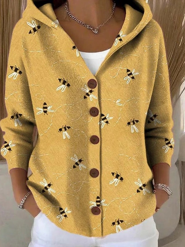 Women's Artistic Long Cardigan - Cozy Layering Essential
