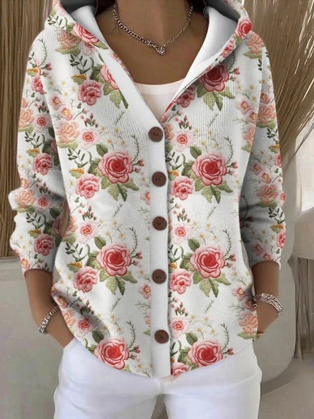 Women's Artistic Long Cardigan - Cozy Layering Essential