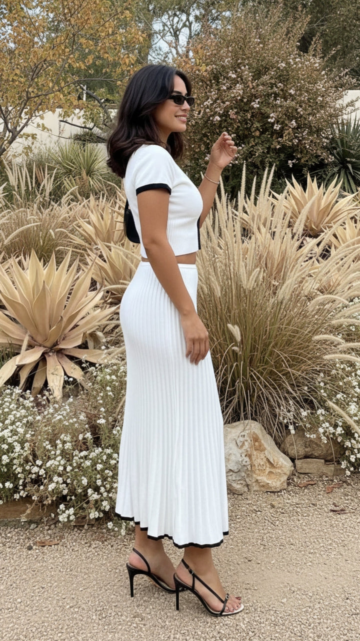 Women's Matching Skirt and Top Set - Effortless Everyday Style