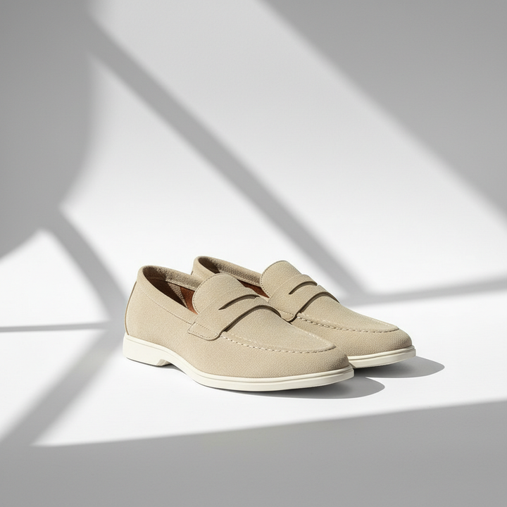 Men's Suede Slip-On Loafers – Soft Casual Driving Shoes