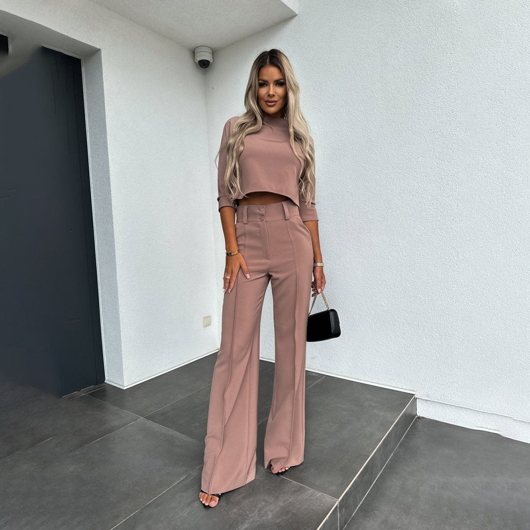 Women's Nora Two-Piece Set - Effortless Autumn Elegance