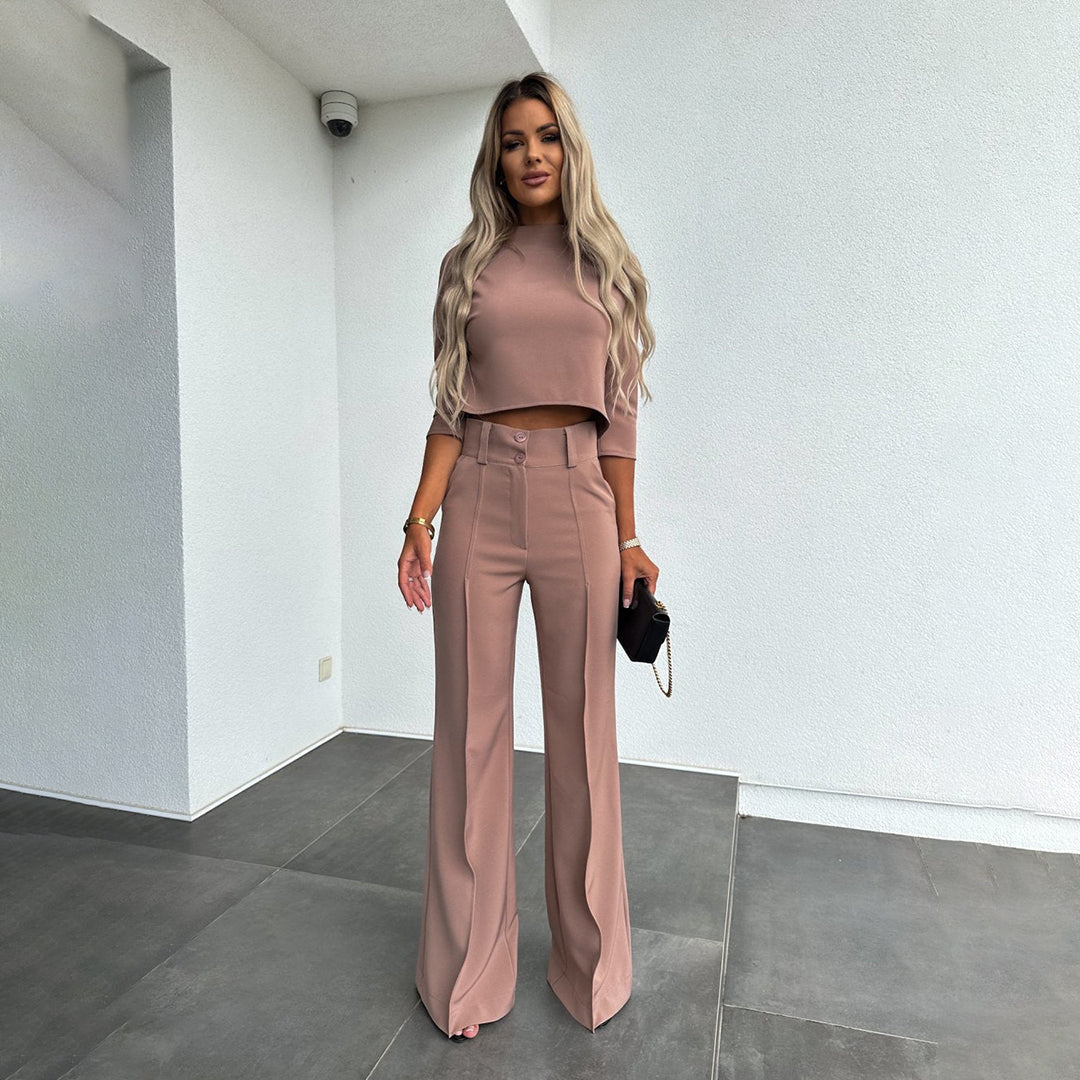 Women's Nora Two-Piece Set - Effortless Autumn Elegance