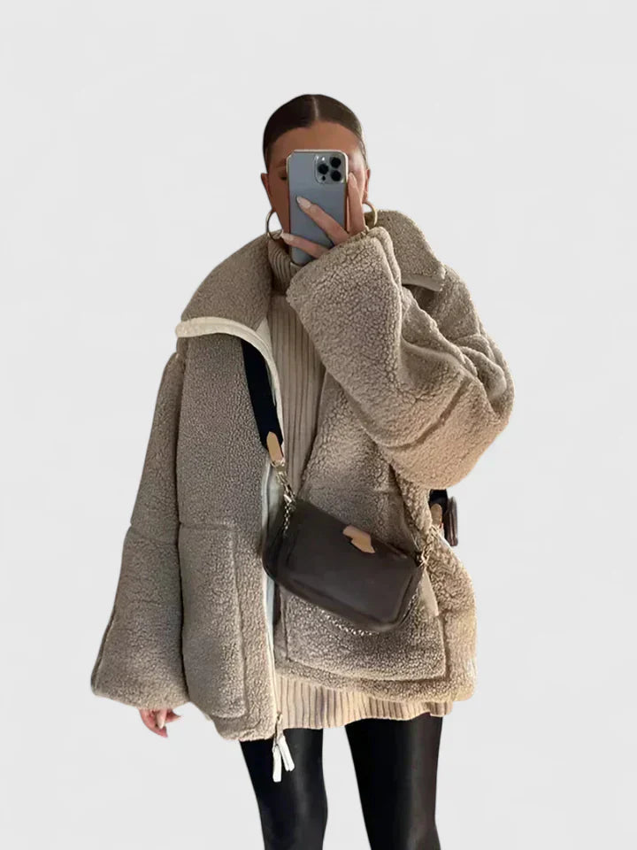 Women's Brooke Cozy Sherpa Zip Jacket - Everyday Warm Comfort