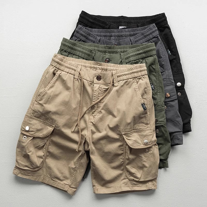 Men's Lightweight Cargo Shorts – Stretch Waist Walking Shorts