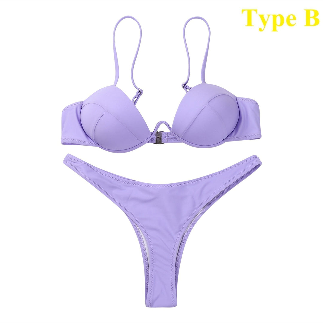 Women's Brazilian Bikini - Vibrant Colors for Beach Days