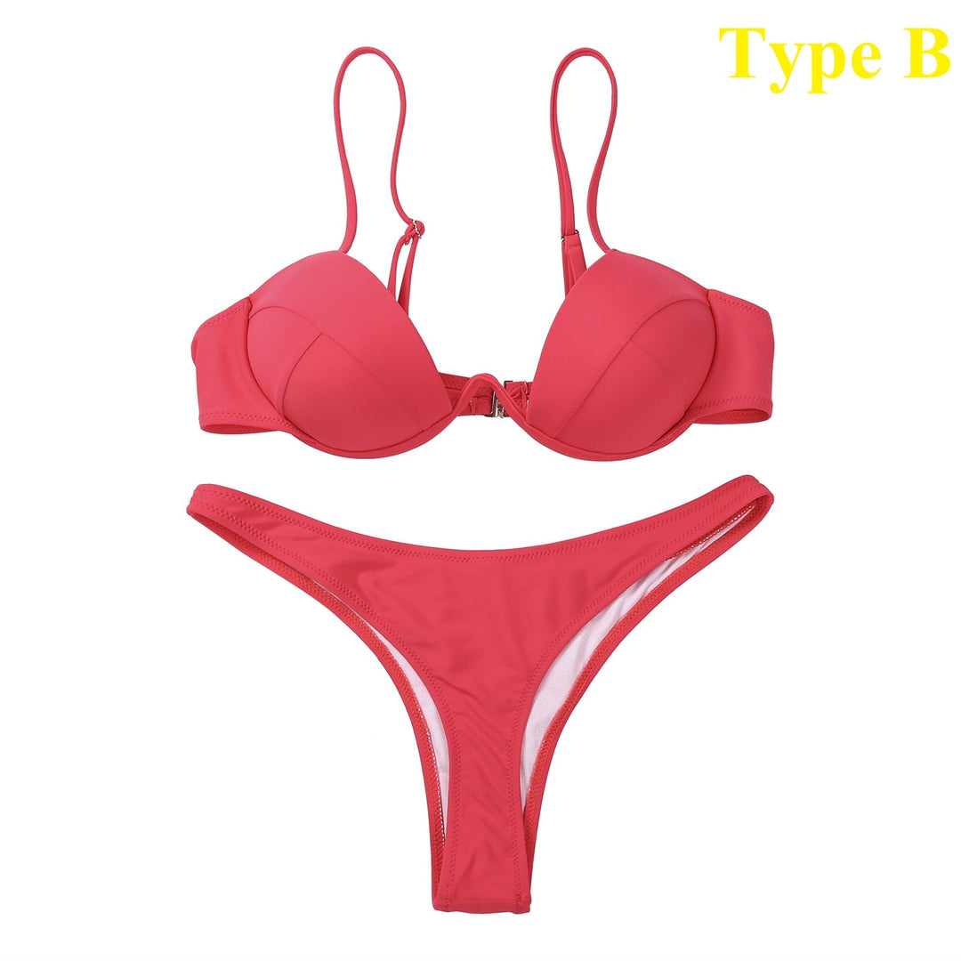 Women's Brazilian Bikini - Vibrant Colors for Beach Days