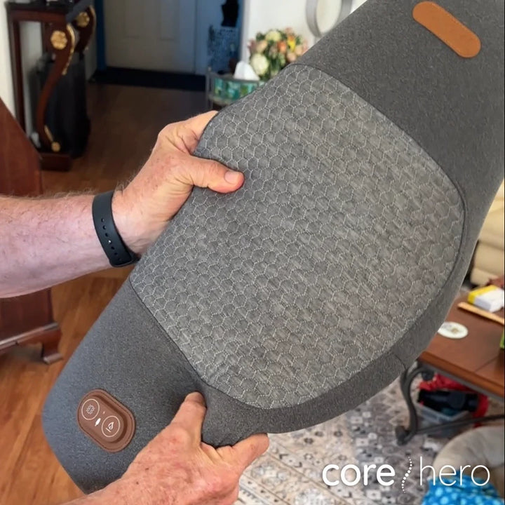 Core Hero® Heated Lumbar Massage Pillow