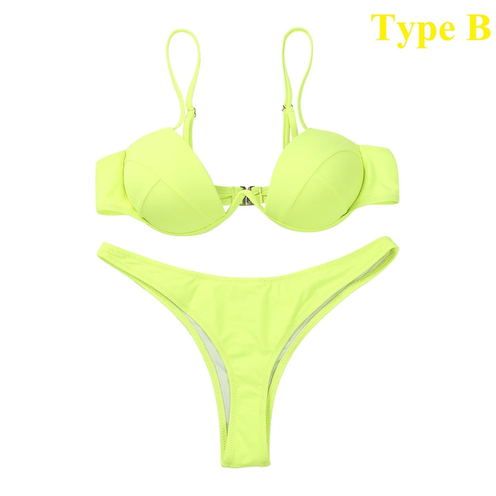 Women's Brazilian Bikini - Vibrant Colors for Beach Days